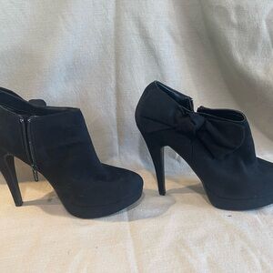 Black low boots size 9